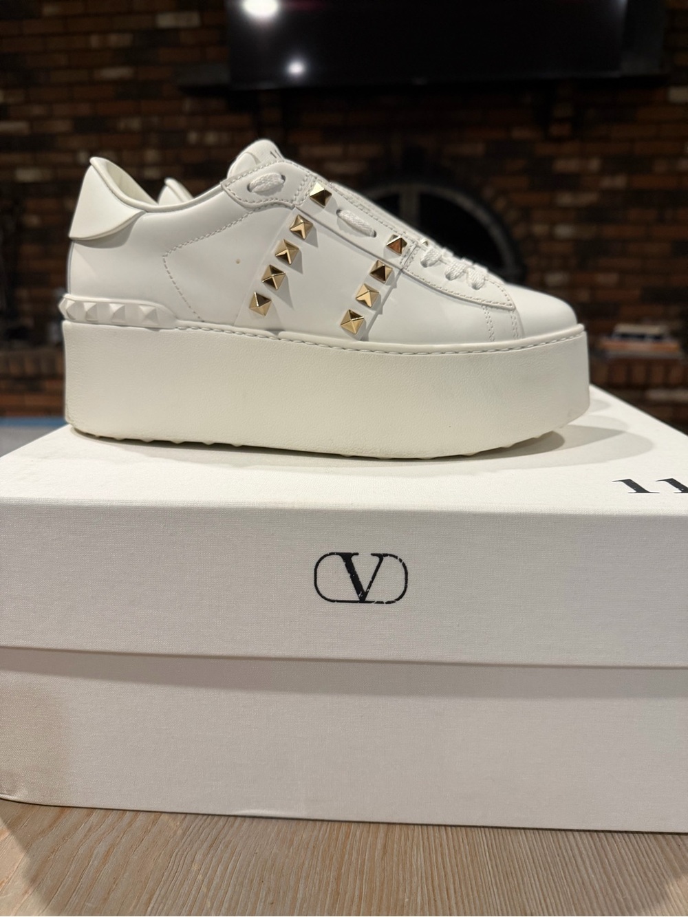 Valentino Garavani
Rockstud Untitled Platform Sneakers - NEW